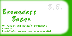 bernadett botar business card